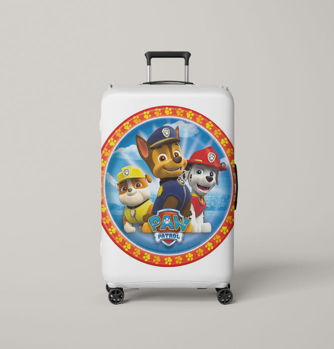 rubble chase and marshall from paw patrol Luggage Covers | Suitcase