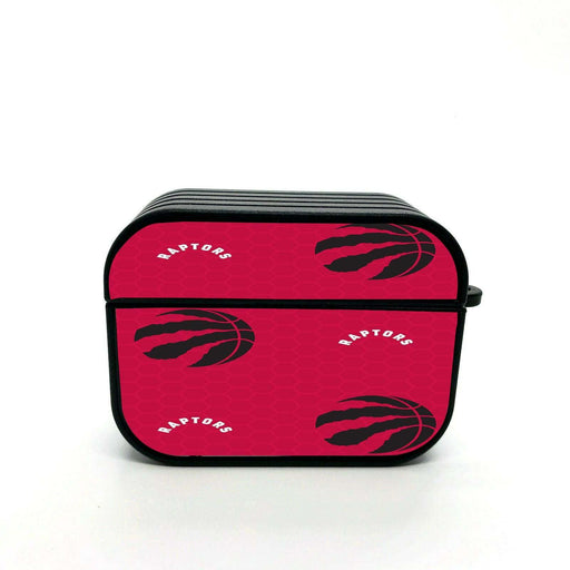 red raptors nba team logo hexagon airpods case