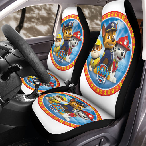 rubble chase and marshall from paw patrol Car Seat Covers