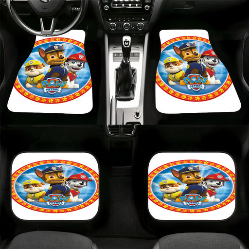 rubble chase and marshall from paw patrol Car floor mats Universal fit