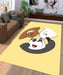 selfie we bare bears Living room carpet rugs