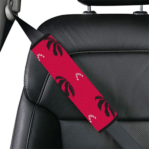 red raptors nba team logo hexagon Car seat belt cover