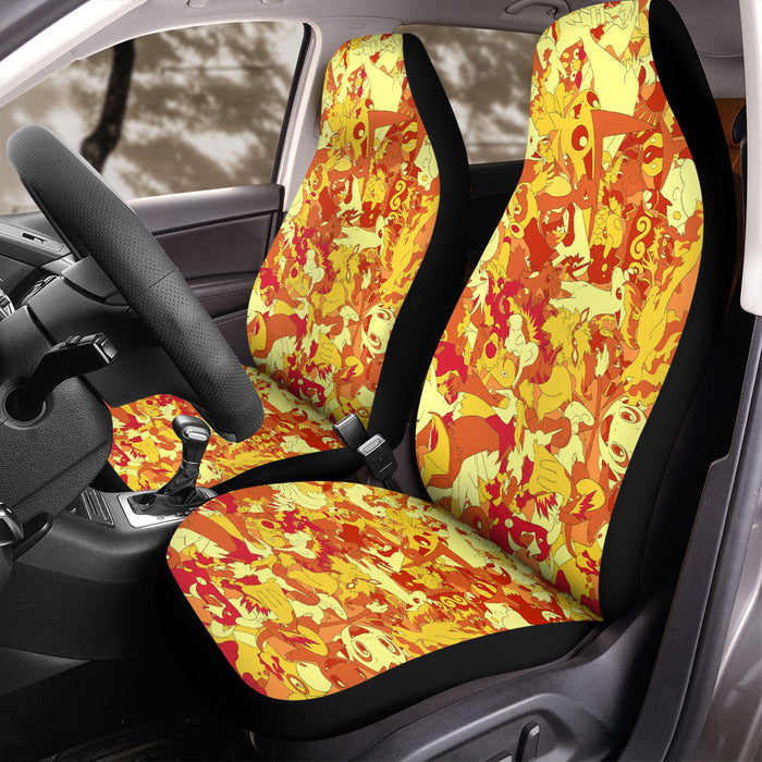 red tint pokemon nintendo Car Seat Covers