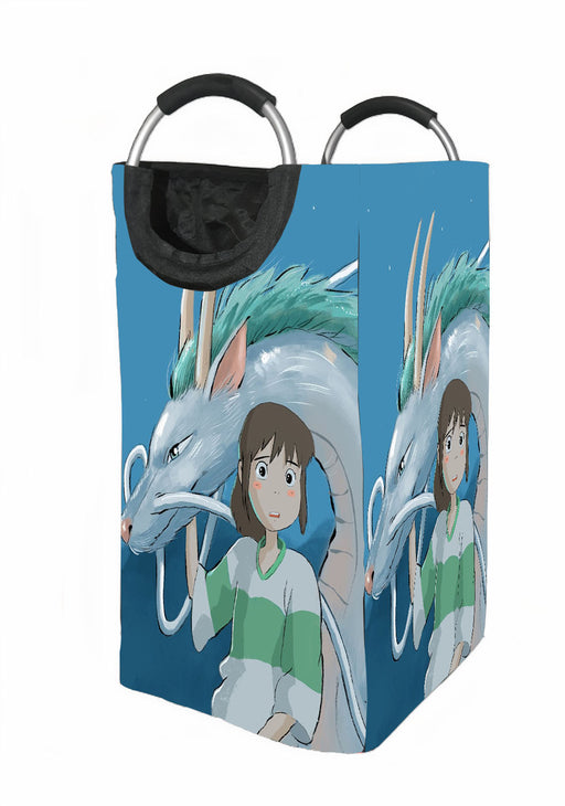 sen and white dragon Laundry Hamper | Laundry Basket