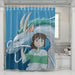 sen and white dragon shower curtains