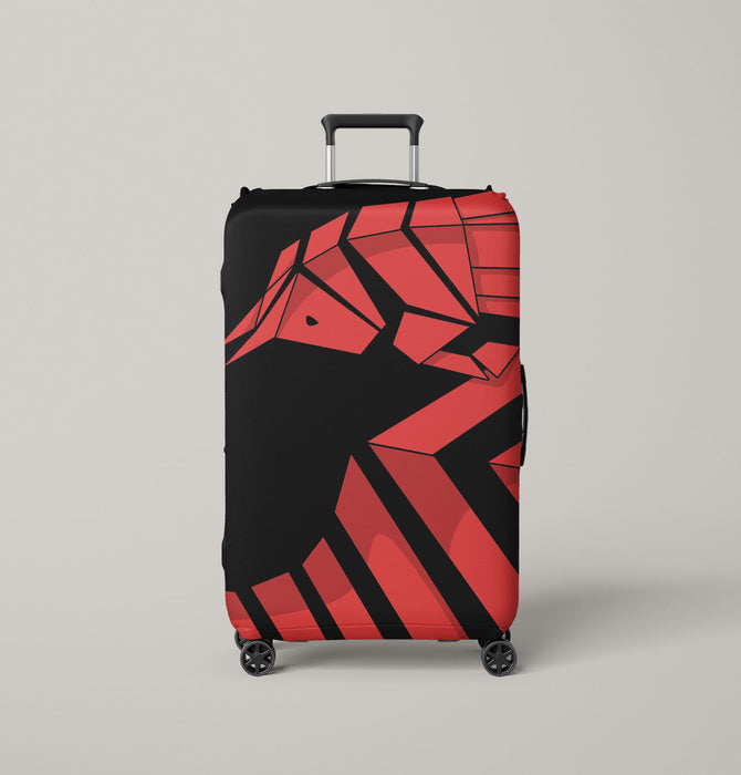 redbull pattern shape red Luggage Cover | suitcase