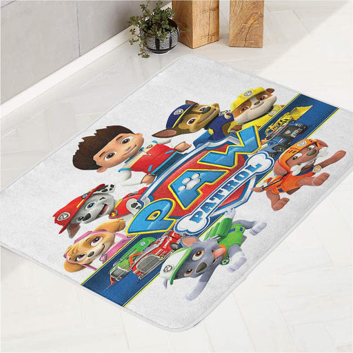 ryder and dogs paw patrol bath rugs