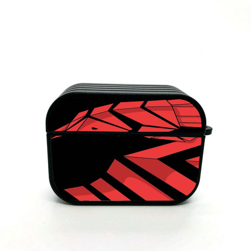 redbull pattern shape red airpods case