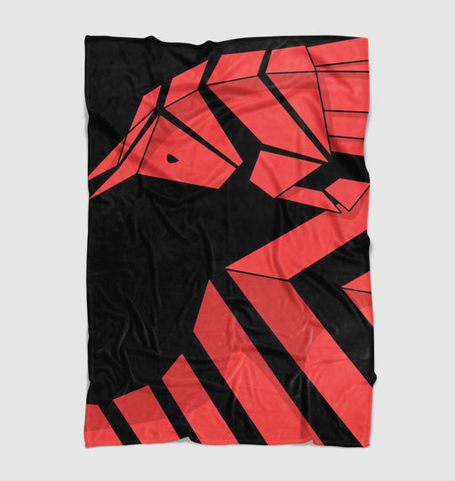 redbull pattern shape red Ultra soft fleece blanket