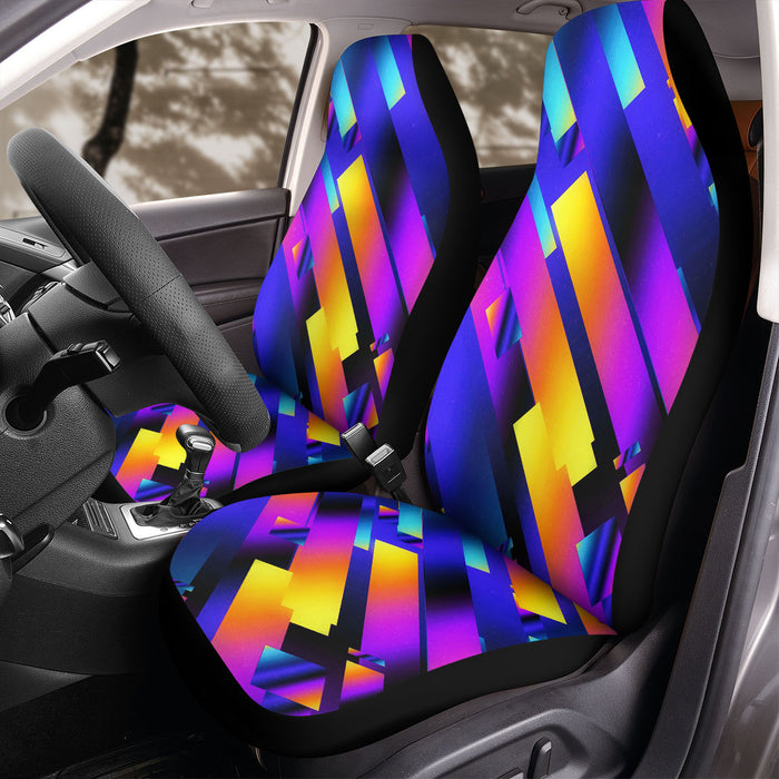 refraction gradient light Car Seat Covers