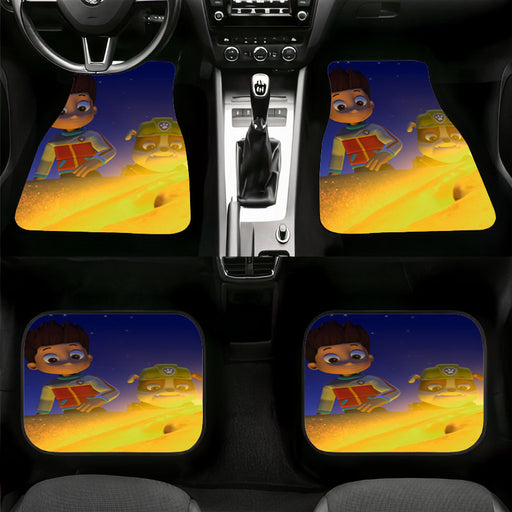 ryder and rubble paw patrol find a treasure Car floor mats Universal fit