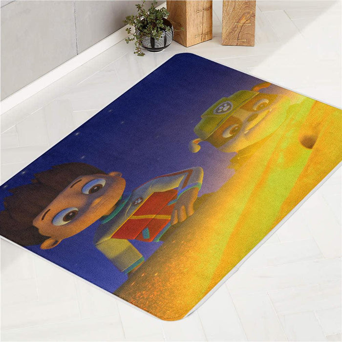 ryder and rubble paw patrol find a treasure bath rugs