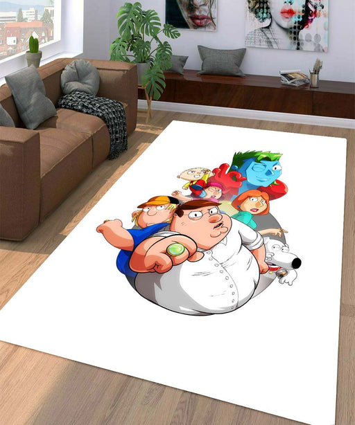 ready to fight family guy Living room carpet rugs