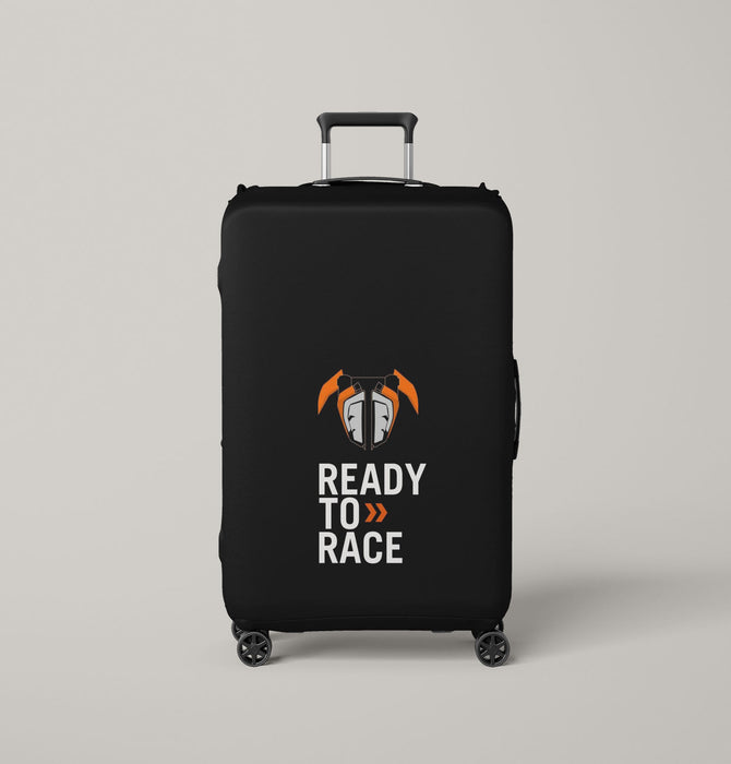 ready to race motorcycles vector Luggage Covers | Suitcase