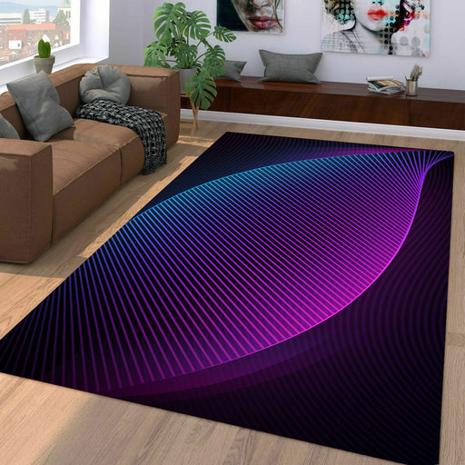 retro pattern neon light Living room carpet rugs