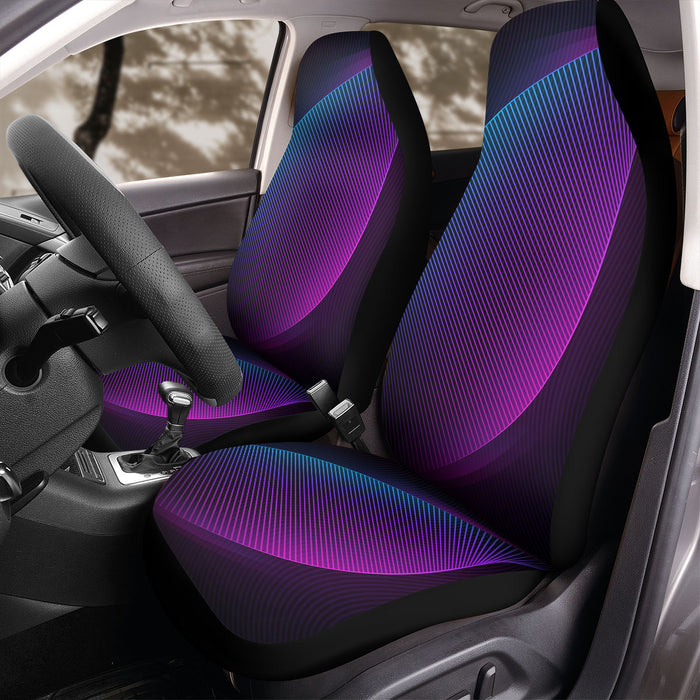 retro pattern neon light Car Seat Covers