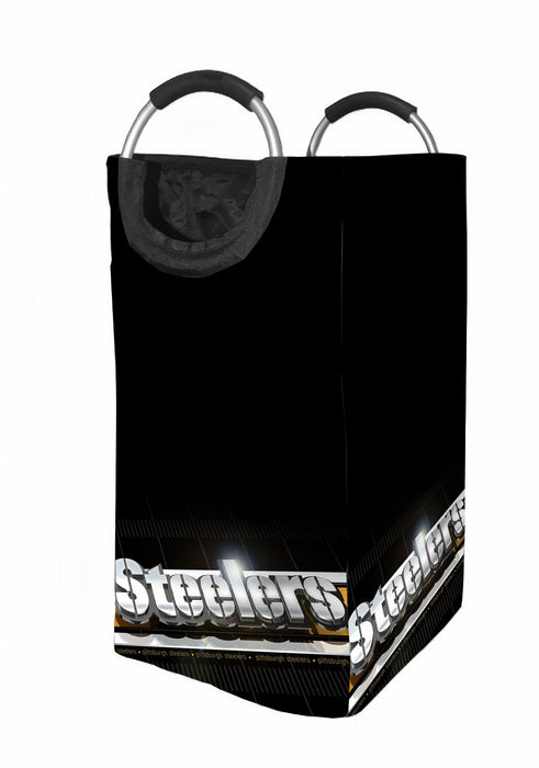 real steelers pittsburgh arena line Laundry Hamper | Laundry Basket