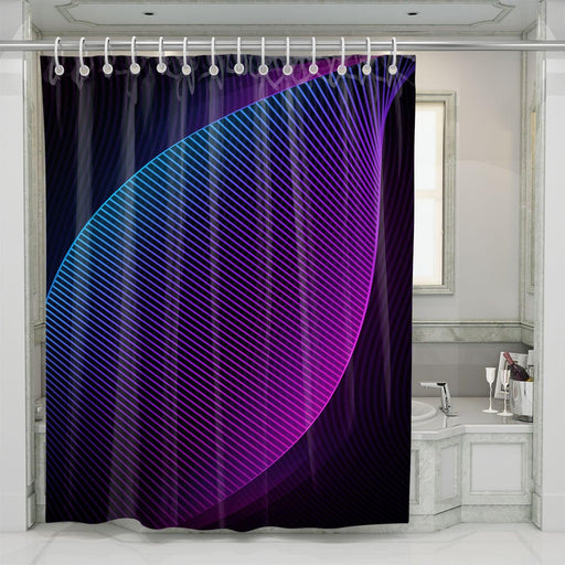 retro pattern neon light shower curtains