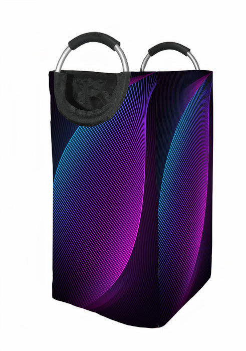 retro pattern neon light Laundry Hamper | Laundry Basket