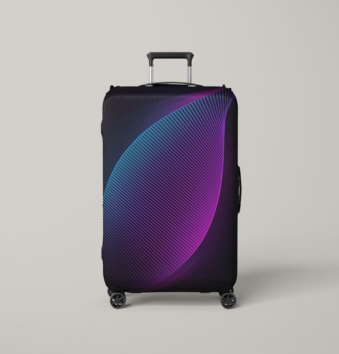 retro pattern neon light Luggage Cover | suitcase