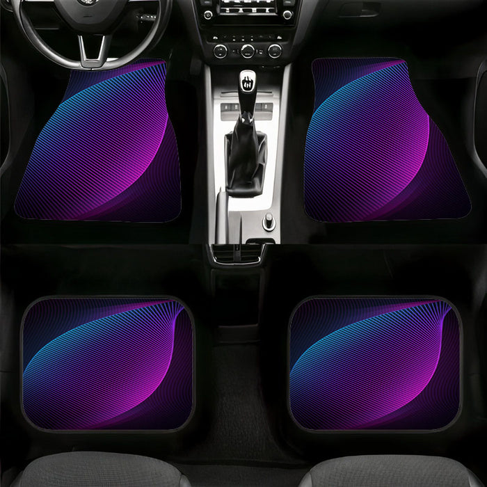 retro pattern neon light Car floor mats Universal fit