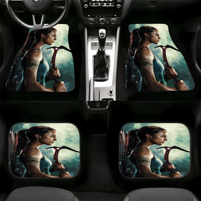 reborn of tomb raider with new lara croft Car floor mats Universal fit