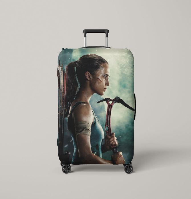 reborn of tomb raider with new lara croft Luggage Covers | Suitcase