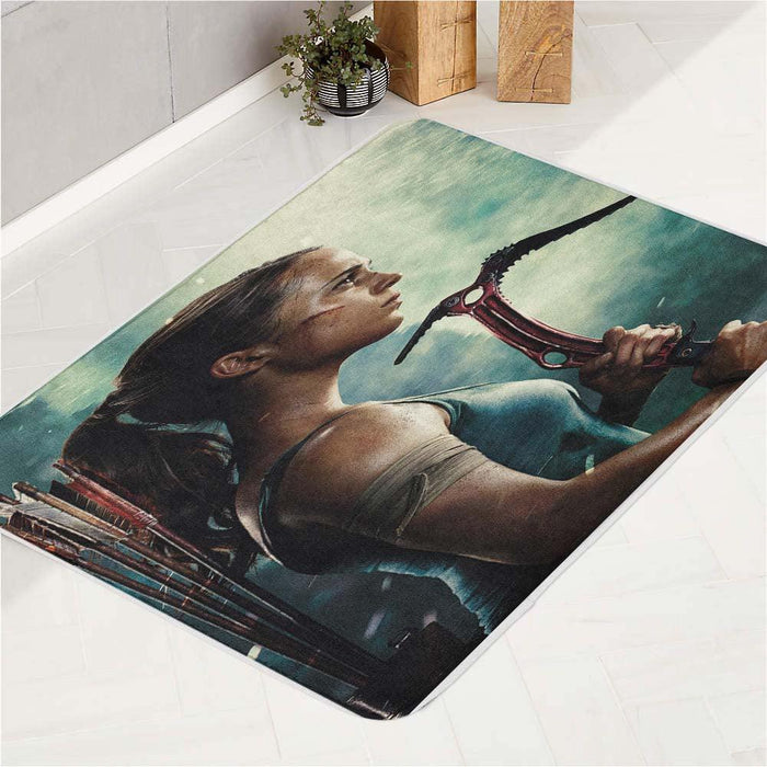 reborn of tomb raider with new lara croft bath rugs