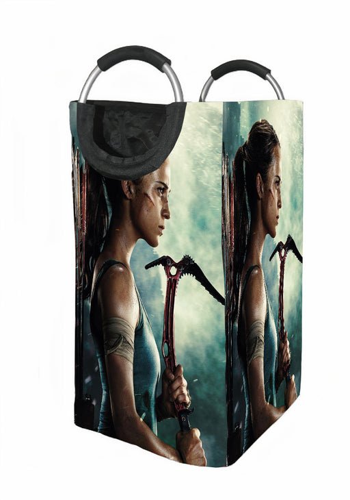 reborn of tomb raider with new lara croft Laundry Hamper | Laundry Basket