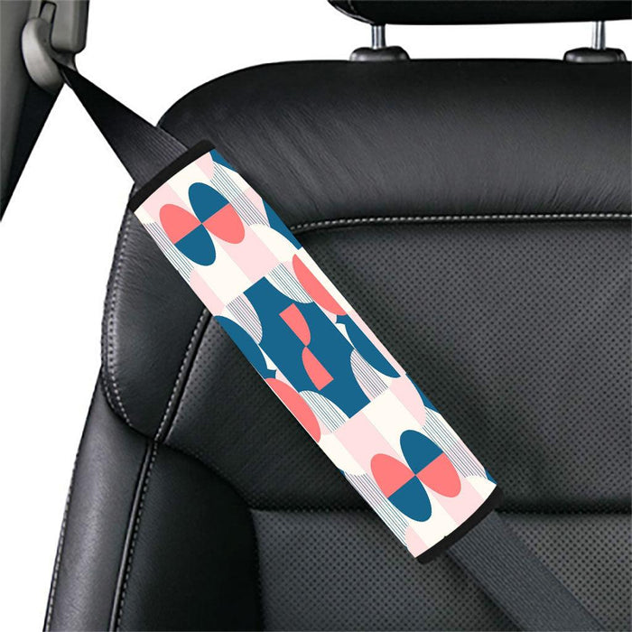 retro red and blue pattern Car seat belt cover