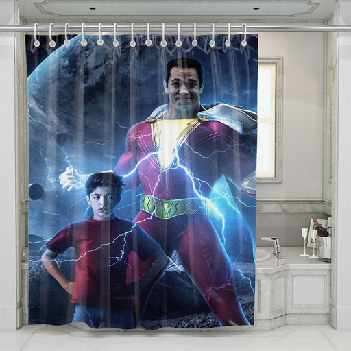 shazam 2019 shower curtains