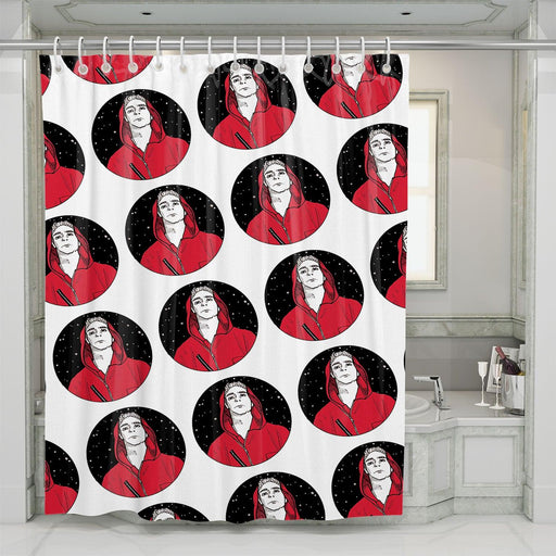 rio la casa de papel avatar shower curtains