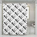 shy pattern panda shower curtains