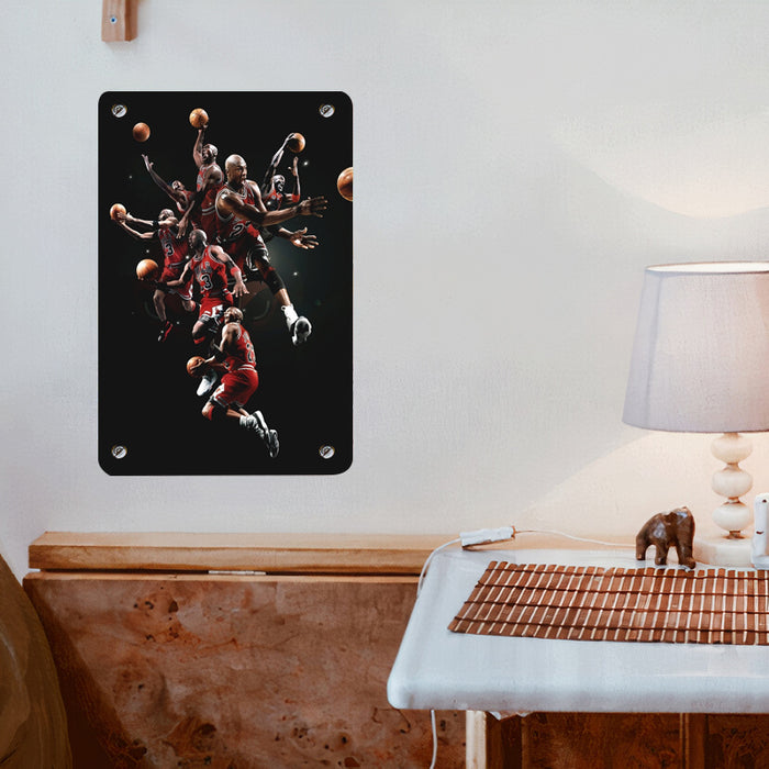 red bulls player powerful nba Poster Metal print wall art