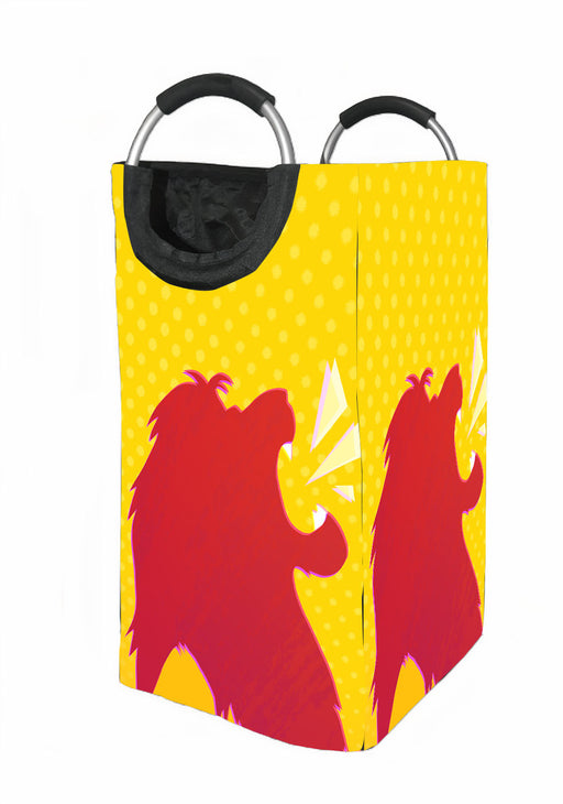 roar the lion king silhouette Laundry Hamper | Laundry Basket