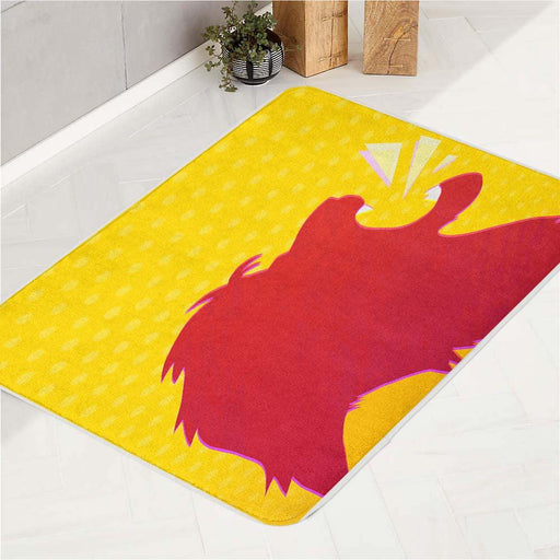 roar the lion king silhouette bath rugs