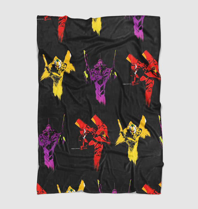 robot from neon genesis evangelion Ultra soft fleece blanket