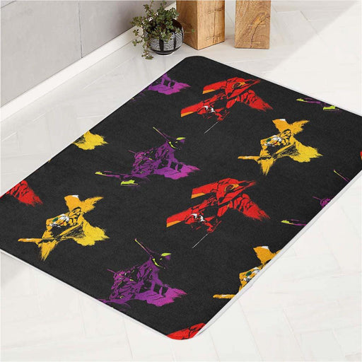 robot from neon genesis evangelion bath rugs