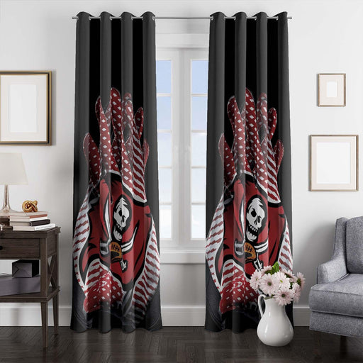 red glove of tampa bay buccaneers window Curtain