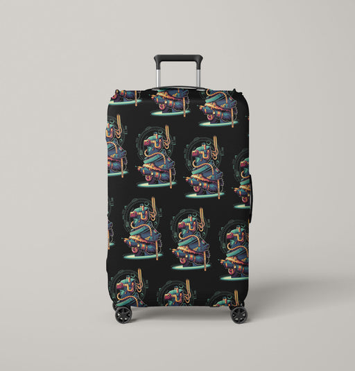 robot mecha muntant utopian Luggage Cover | suitcase