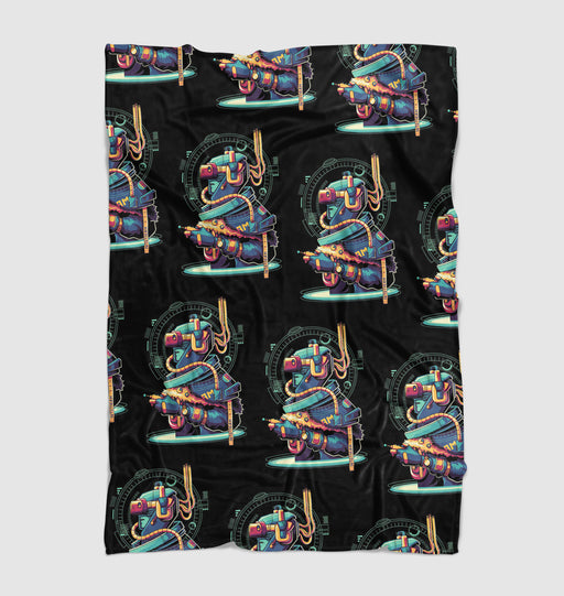 robot mecha muntant utopian Ultra soft fleece blanket