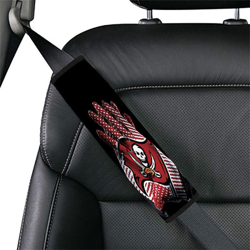 red glove of tampa bay buccaneers Car seat belt cover - Grovycase