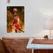 Red jersey nba player Poster Metal print wall art