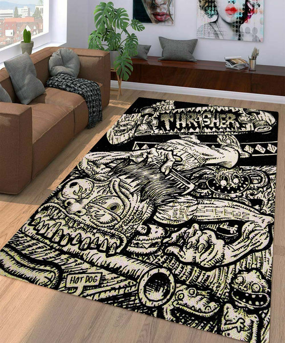 skateboard thrasher Living room carpet rugs