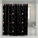 rocket go to space full of stars shower curtains