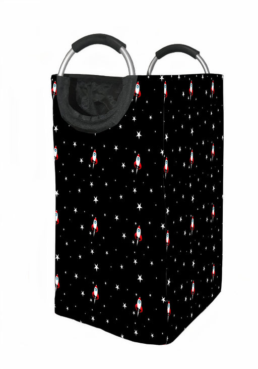 rocket go to space full of stars Laundry Hamper | Laundry Basket