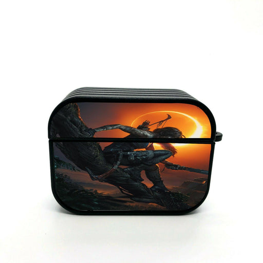 red moon lara croft still survive tomb raider airpod case