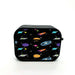 rocket star and planet in space airpods case