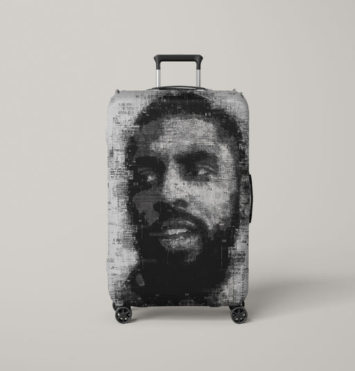 self potrait monochrome kyrie irving Luggage Covers | Suitcase