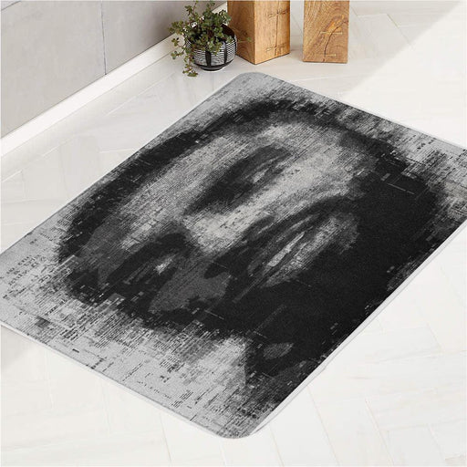 self potrait monochrome kyrie irving bath rugs